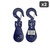 3" 3-Ton WLL B/A Snatch Block w/Latched Swivel Hook (2-Pack)