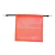 Red 18" x 18" Safety Flag w/Bungee (10-Pack)
