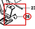 Challenger CH-45 Pin, Spade Pad - diagram close-up