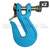 5/16" Grade 100 Twist Lock Non-Cradle Grab Hook (2-Pack)