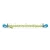 1/2" Grade 100 Twist Lock Cradle Grab Hook Hi-Viz Chain - 10 ft