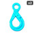 Yoke G-100 Eye Self Locking Hook - 5/16" (2-Pack)