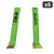 Green Mamba 2" x 14’ OEM Double Finger Hooks Tie-Down w/ Tire Grippers and Protective Sleeve (5-Pack)
