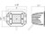 Buyers Products 1492138 Recessed 3 Inch Wide Square LED Flood Light
