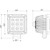 Buyers Products 1492300 2 Inch Square LED Flood Light