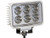 Buyers Products 1493218 4 Inch by 6 Inch Rectangular LED Clear Spot Light With White Housing