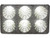 Buyers Products 1493218 4 Inch by 6 Inch Rectangular LED Clear Spot Light With White Housing