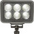 Buyers Products 1493218 4 Inch by 6 Inch Rectangular LED Clear Spot Light With White Housing
