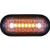 Buyers Products 5626413 6 Inch Combination LED Stop/Turn/Tail, Backup, and Strobe Light with 17 LEDs, Amber/Clear, Heated