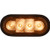 Buyers Products SL62AO 6 Inch LED Oval Strobe Light with Amber LEDs and Amber Lens