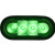 Buyers Products SL62GO 6 Inch LED Oval Strobe Light with Green LEDs and Clear Lens