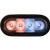 Buyers Products SL62RB 6 Inch LED Oval Strobe Light with Red/Blue LEDs and Clear Lens