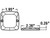 Buyers Products 8892140 Series Ultra Thin Square 2 Inch LED Strobe Light