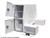 Buyers Products BP855548W Gloss White Steel L-Pack Truck Tool Box Series with Offset Floor