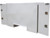 Buyers Products BP965724W 57x24x96 Inch Straight Side White Steel Backpack Truck Tool Box - 11.26 Inch Offset Floor