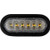 Buyers Products SL60AC 6 Inch LED Oval Strobe Light with 12 LEDs, Amber/Clear, Not Heated