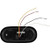 Buyers Products SL61AG 6 Inch LED Oval Strobe Light with 12 LEDs, Amber/Green, Heated