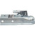 Buyers Products 0091060Z Straight Tongue Coupler - 2 Inch Ball, 2-1/2 Inch Channel, 300 Pound Tongue Weight, Zinc Plated