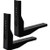 Buyers Products 1701018 Pro Series Gloss Black Heavy Duty Steel Mounting Brackets, For Use With 18x18 Underbody Truck Boxes