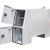 Buyers Products BP855524WSB 55x24x85 Inch Gloss White Steel Service Body Backpack Truck Box - T-Handle Latch