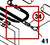 Century Series 10 Gen 1 Hose Assembly, 52" - diagram close-up