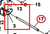 Century Series 10 Gen 1 Control Handle Pivot Rod - diagram close-up