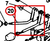Century Series 10 Gen 1 Control Handle (Fwd. Outer) Long - diagram close-up