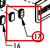 Chevron Renegade 408V&T Back Up Light - diagram close-up