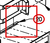 Chevron Renegade 408V&T Mudflap Mounting Bracket - Left 54M413AL - diagram close-up