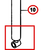 Vulcan V-30 Cylinder, Jack Leg - diagram close-up