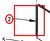 24" JUMBO TOOL BOX DOOR - diagram close-up