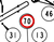 RETRACT SHEAVE SUPPORT WELD'T - diagram close-up