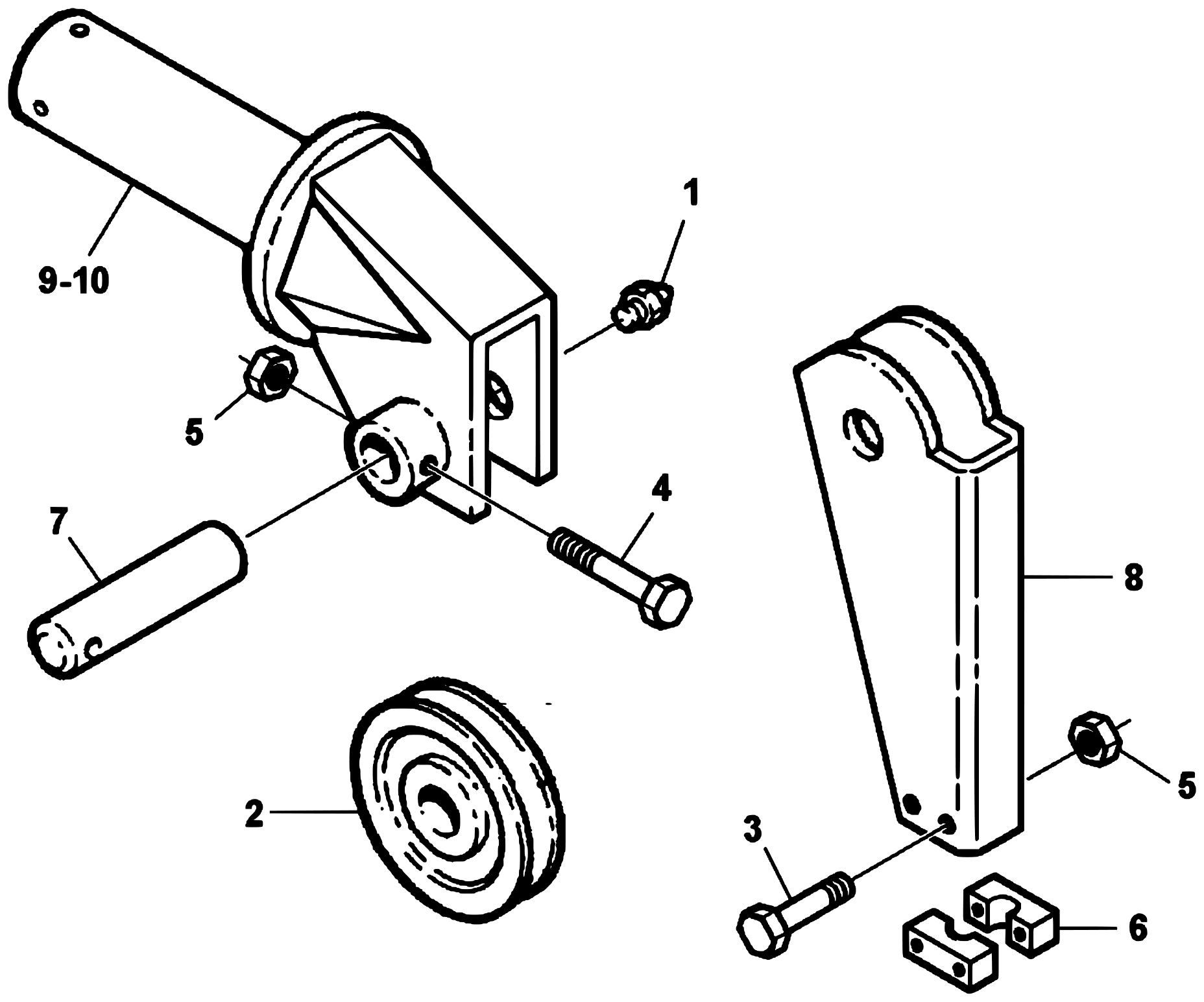 Century 1060S SDU2 (2000 manual) Boom Swivel Assembly diagram