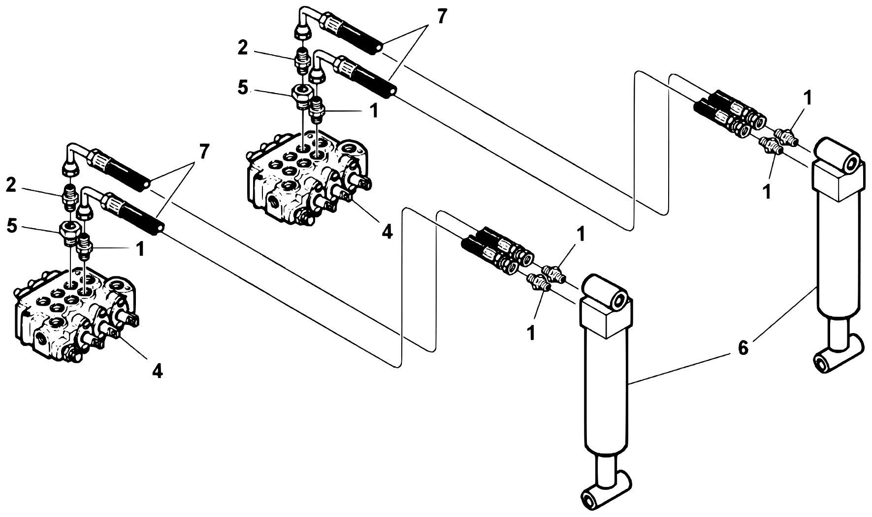 Challenger CH-45 Rear Spade Hydraulics diagram