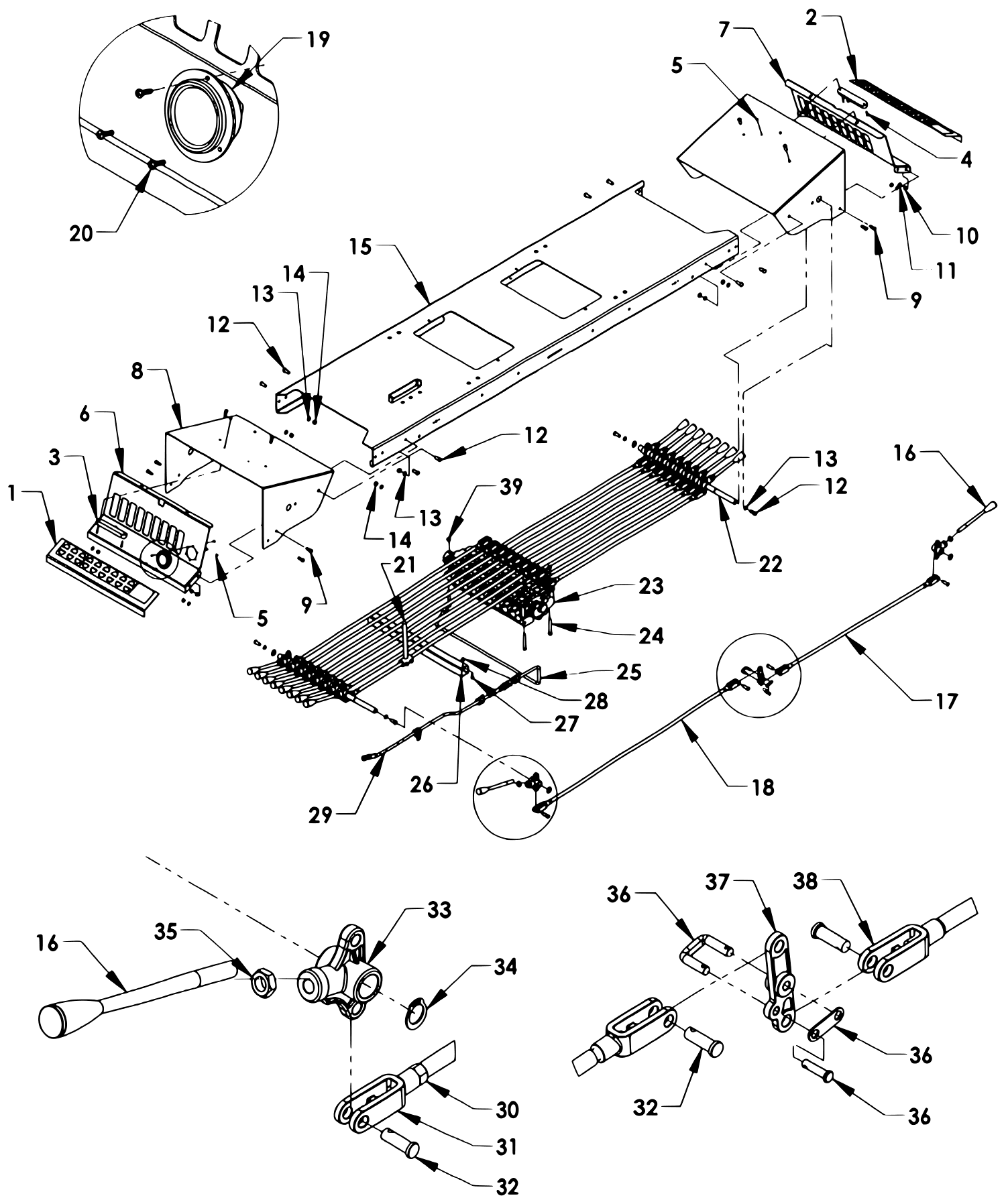 Chevron Series 10 Gen II 9-Spool Control Station diagram