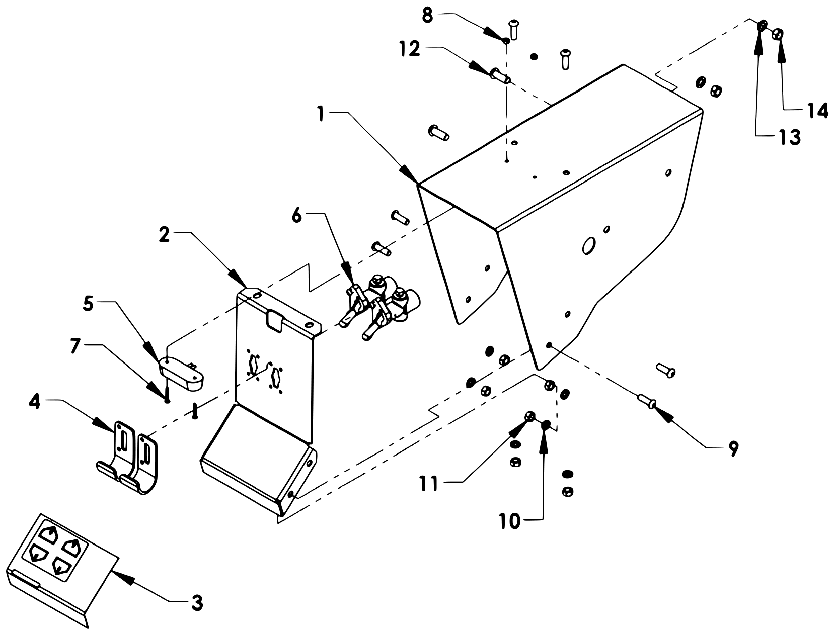 Century Series 12 Gen II 2 Air Valve Control Station diagram