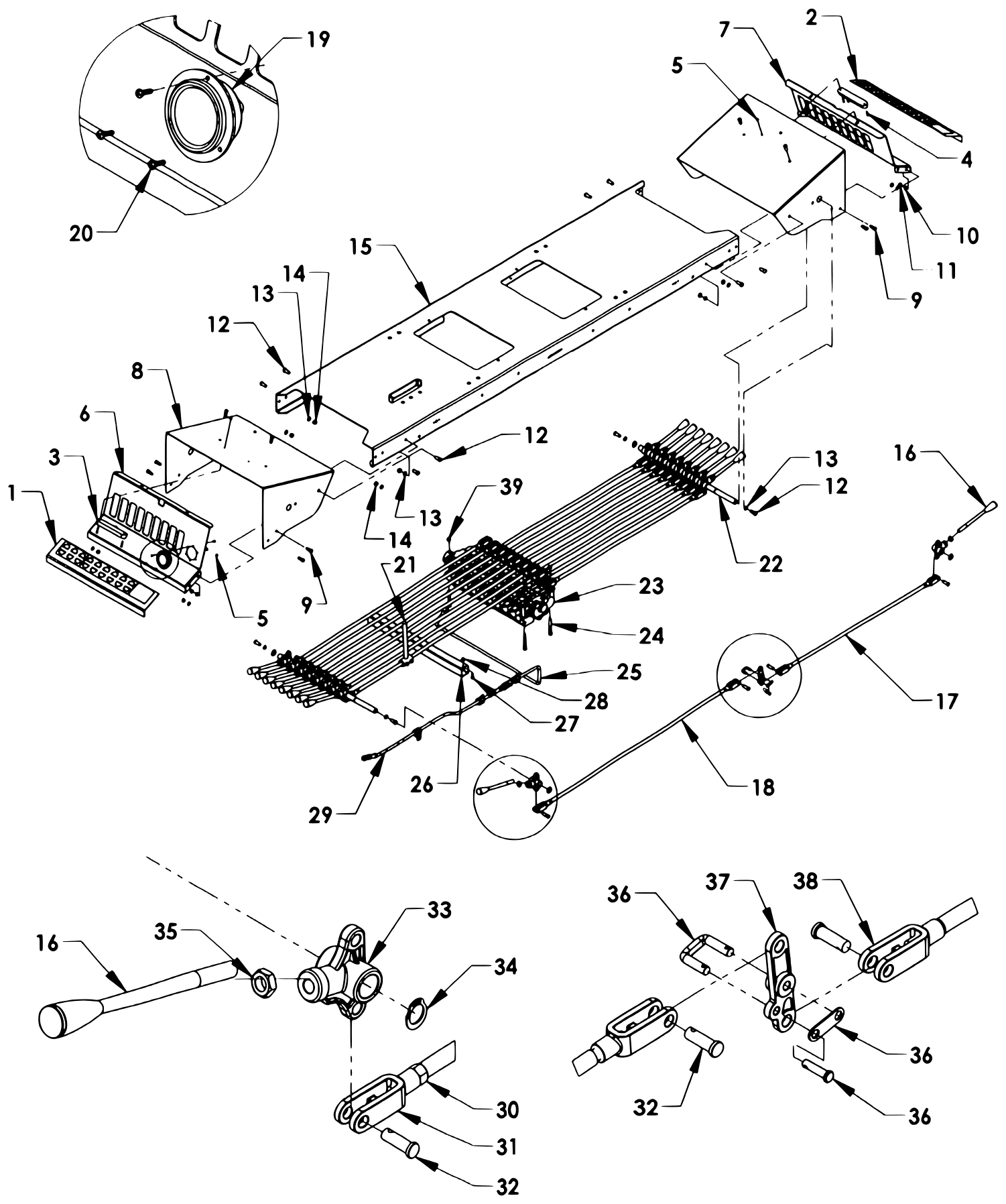 Century Series 12 Gen II 9-Spool Control Station diagram