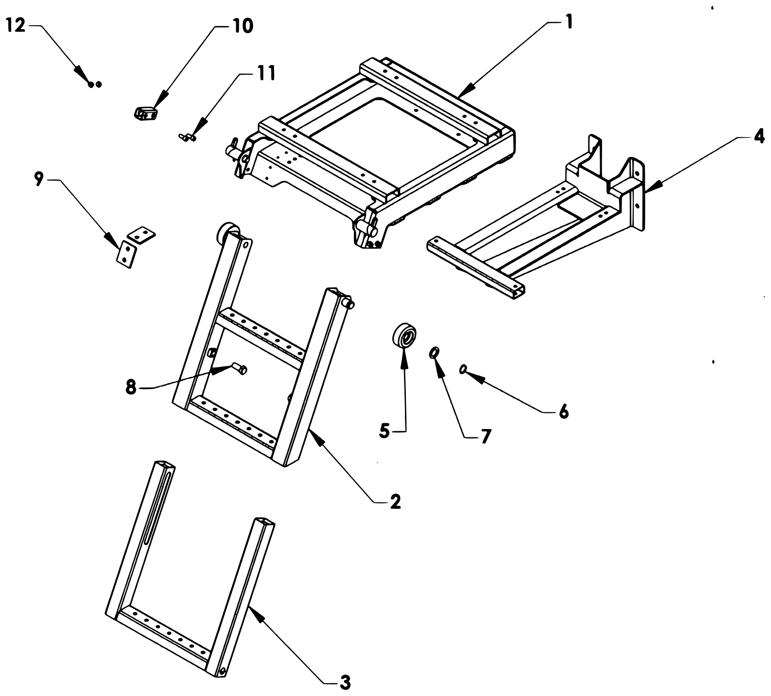 Century Series 12 Gen II Retractable Ladder diagram