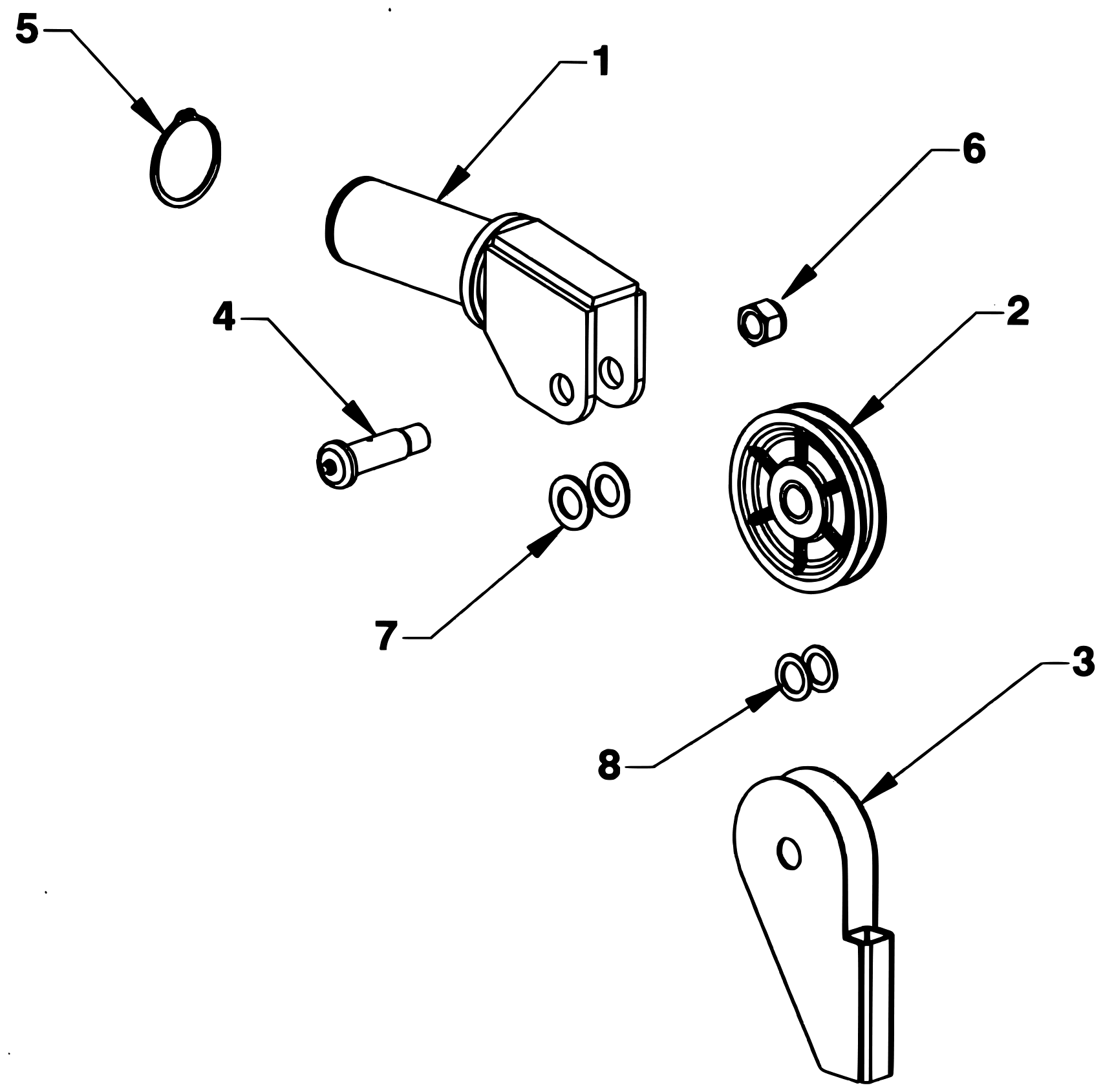 Chevron Renegade 408V&T 4 Series Boom End Swivel diagram