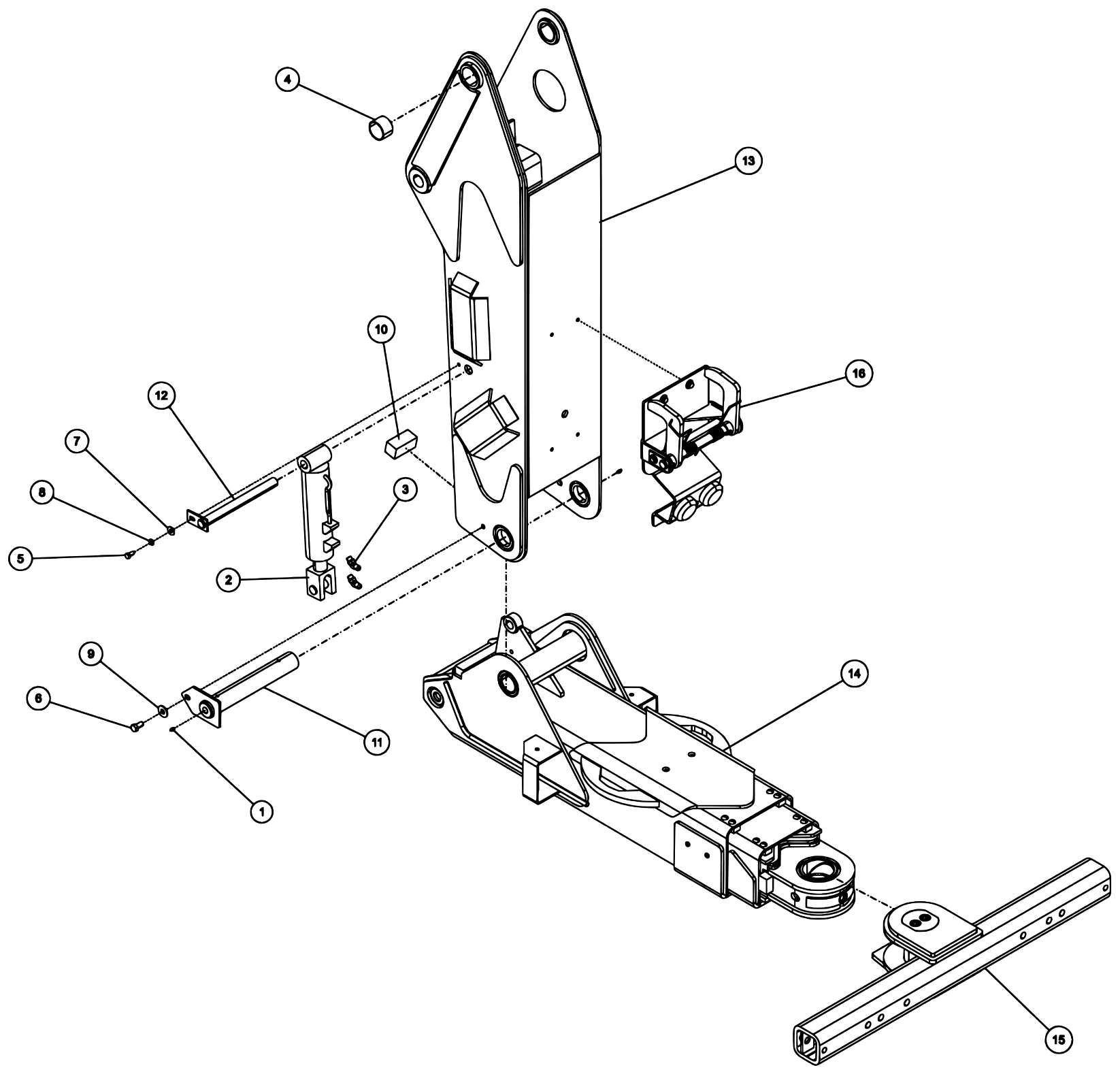 Century 4024 / T2 Underlift & Tower Assembly (0903613) diagram