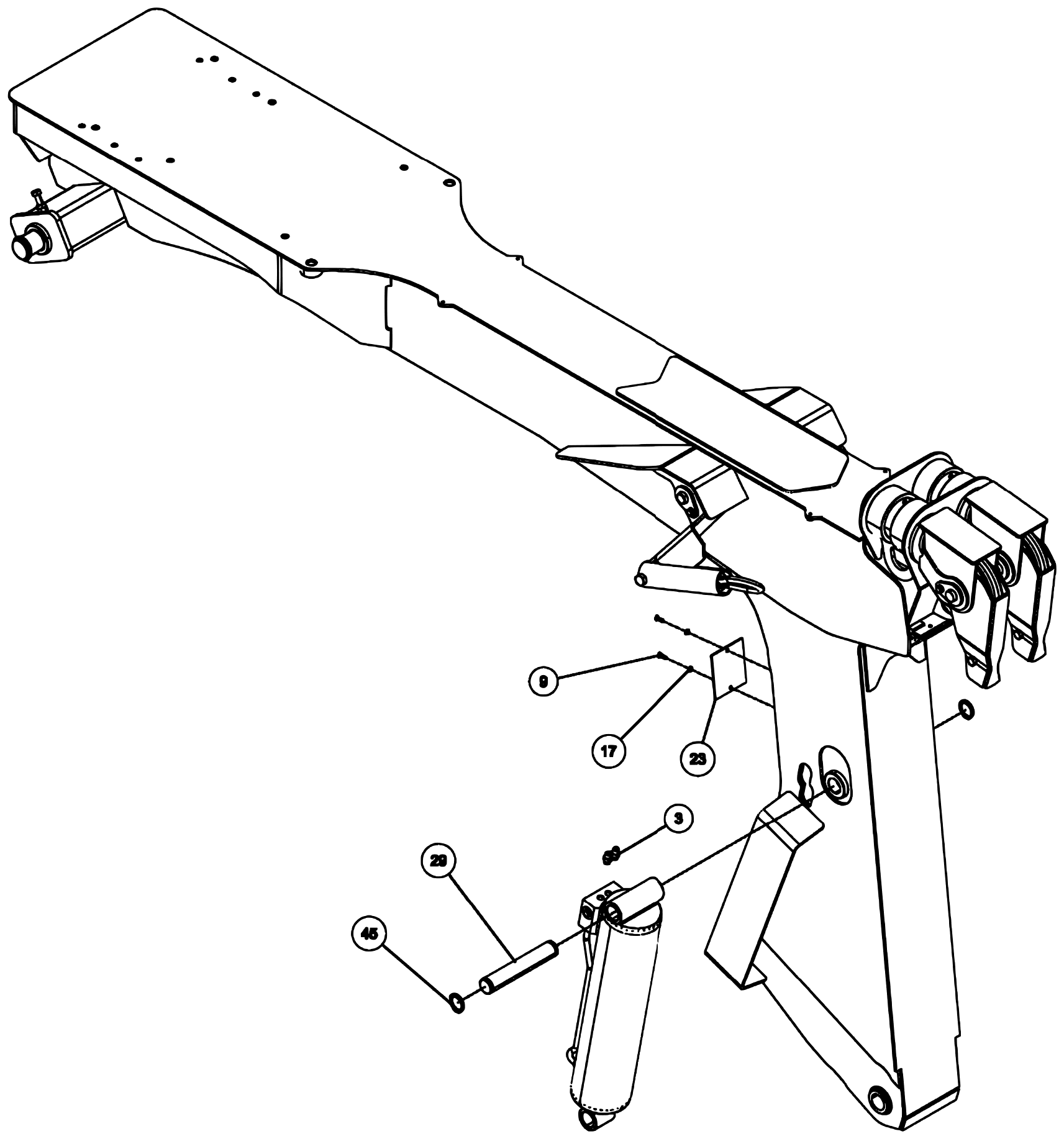 Vulcan V-30 Gen 2 (2022) 0911730, 3212/V30 Long Tower Boom Assembly – View 1 of 6 diagram (view 4 of 6)