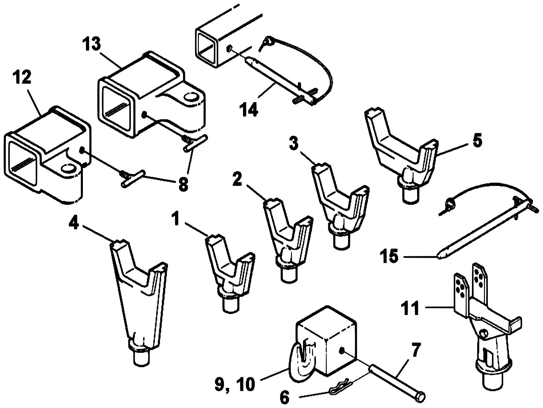 Challenger CH-35 (2001 manual) Lift Adapters diagram