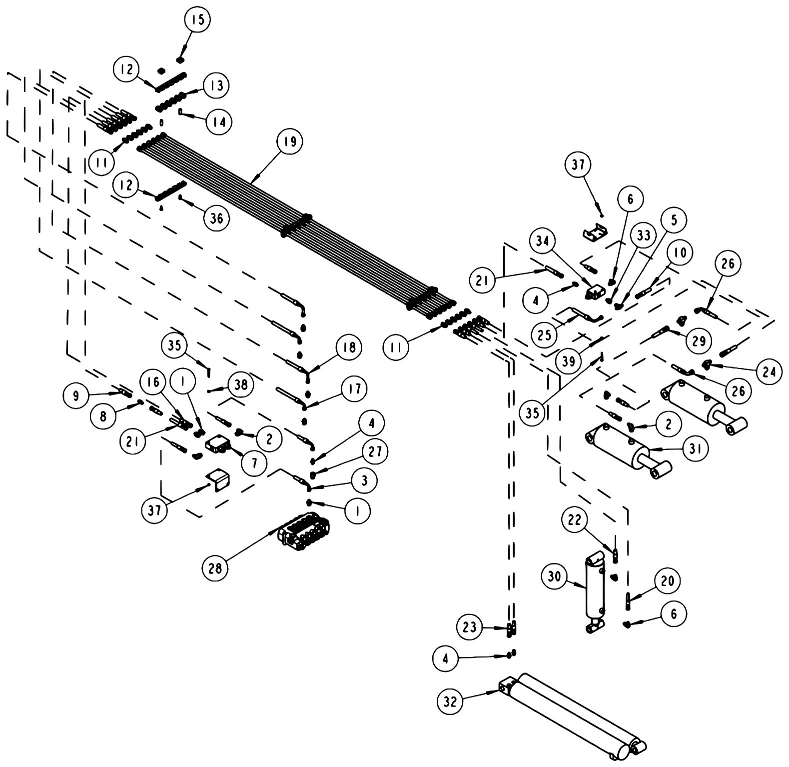 Century 5130 & 5230 (2011 manual) Underlift Hydraulics diagram