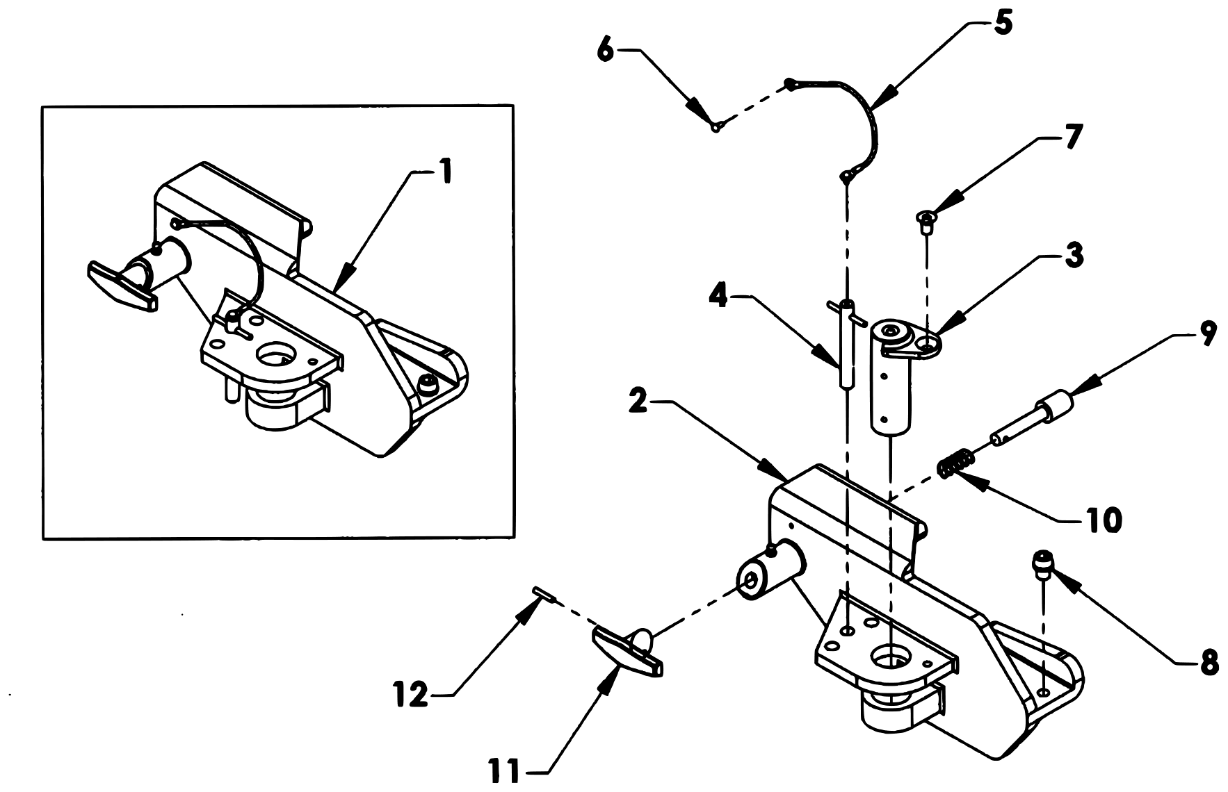 Chevron 408 / 410 / 512 Series (2016 manual) Pivot L-Arm Receiver Group 4-Series (Optional) diagram