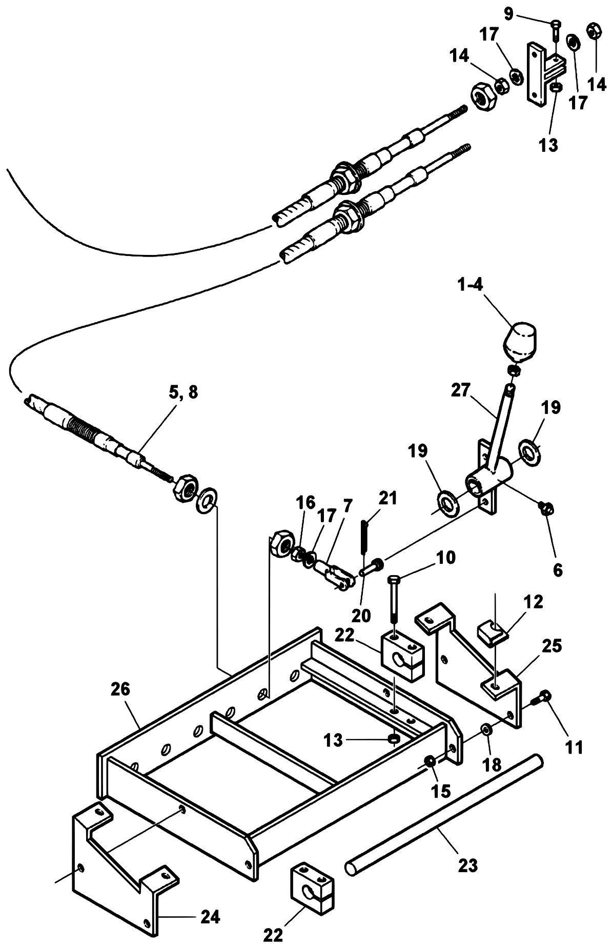 Century 5030T / T3 (1999 manual) Right Control Assembly diagram