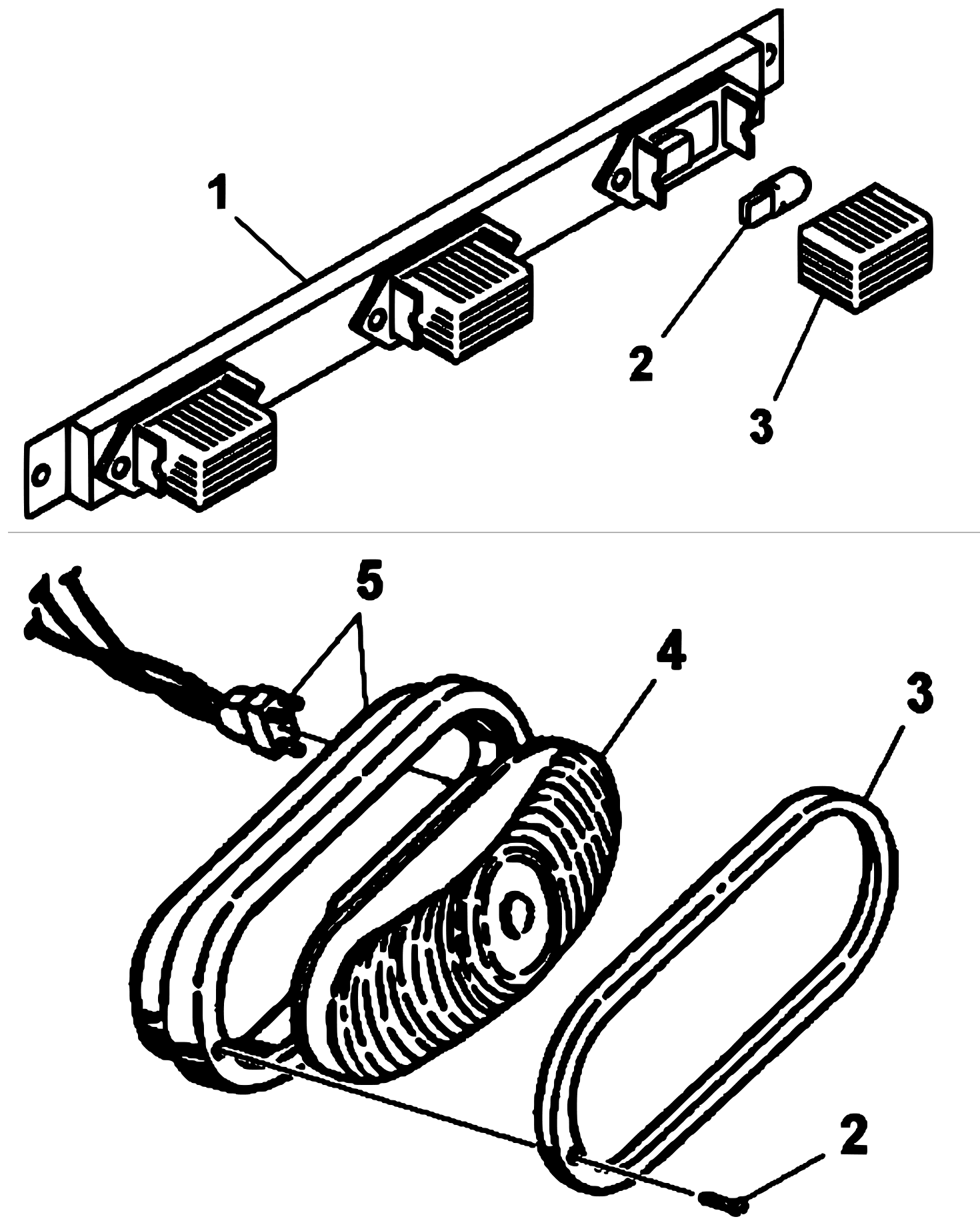 Century 5030T / T3 (1999 manual) Light Kit - 3-Light Bar & Turn Light diagram