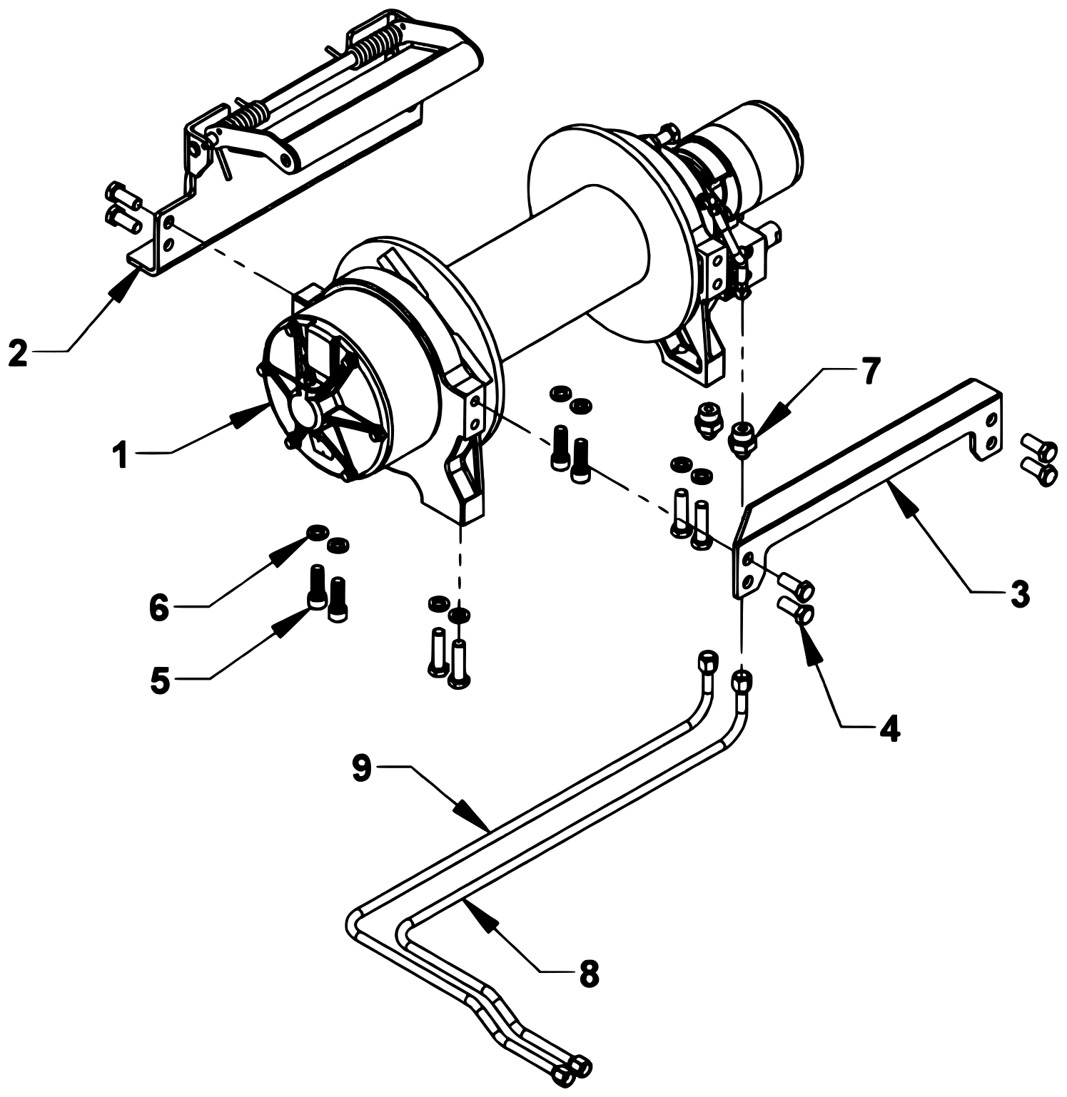 Chevron Series 20 LCG Gen 2 (2025 manual) Warn 20XL Planetary Winch diagram