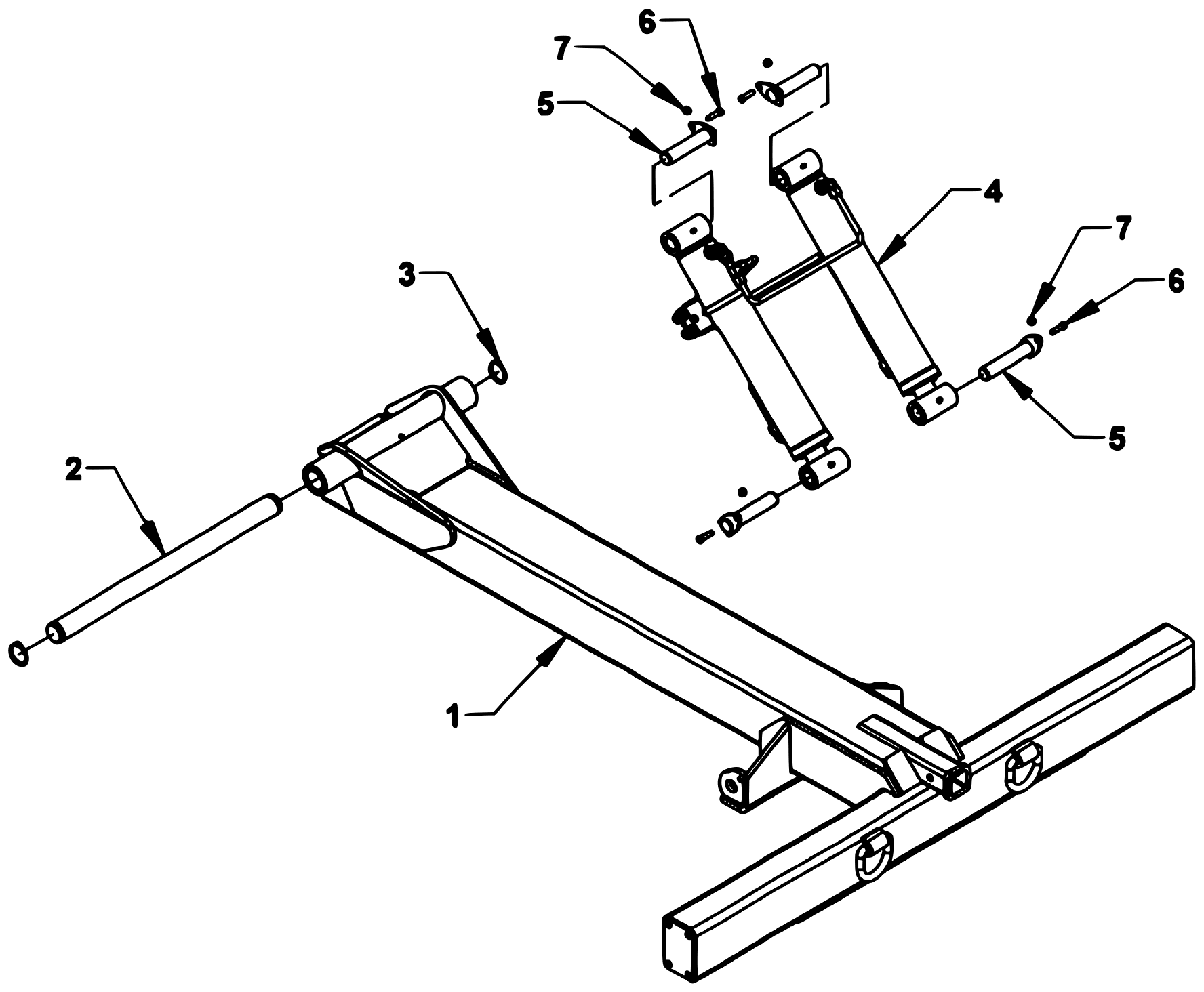 Chevron Series 20 LCG Gen 2 (2025 manual) Dock Stabilizer - Dual Rear Wheels diagram