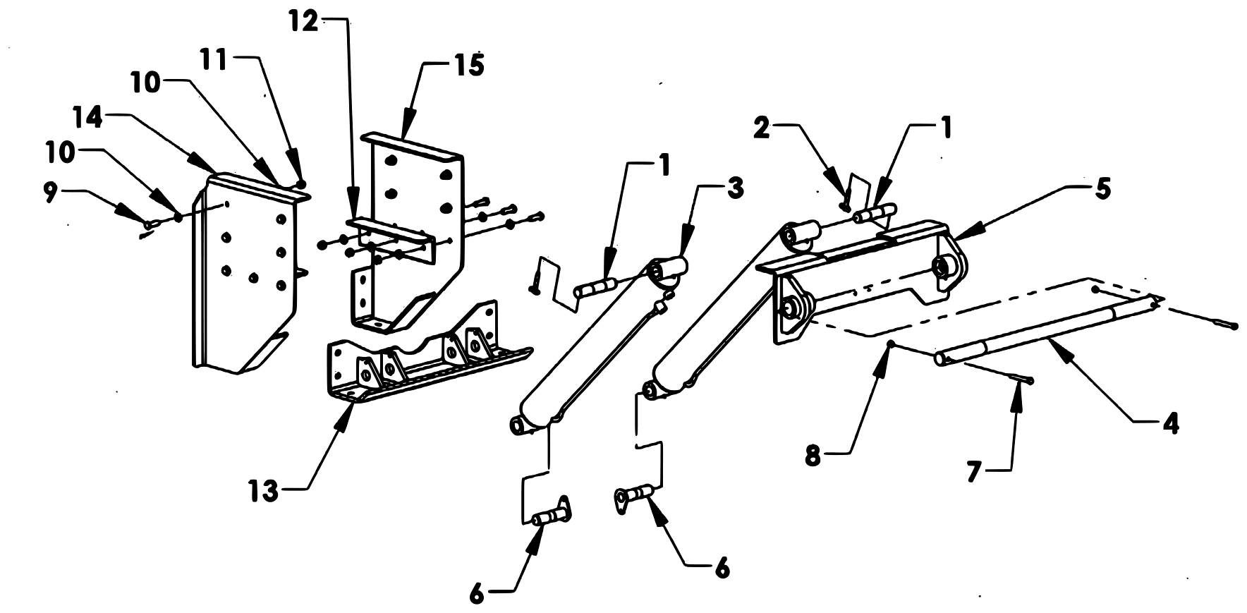 Chevron Series 20 LCG Gen 2 (2025 manual) 20 LCG 28" Outboard Saddle and Hinge Angle diagram