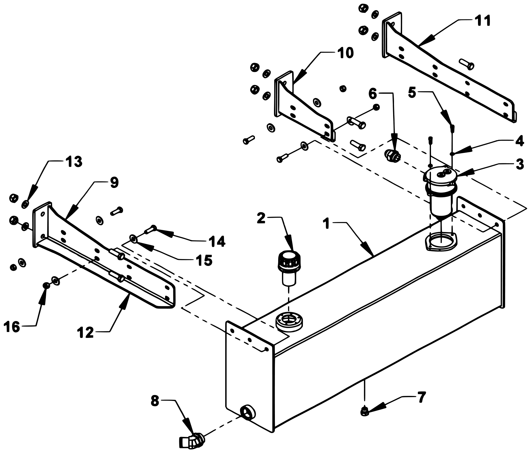 Chevron Series 20 LCG Gen 2 (2025 manual) 24 Gallon Oil Reservoir Group diagram